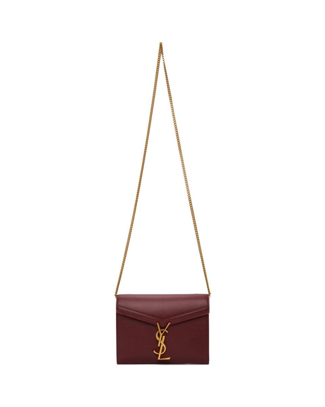 Saint Laurent Cassandra Monogram Clasp Bag in Red Lyst