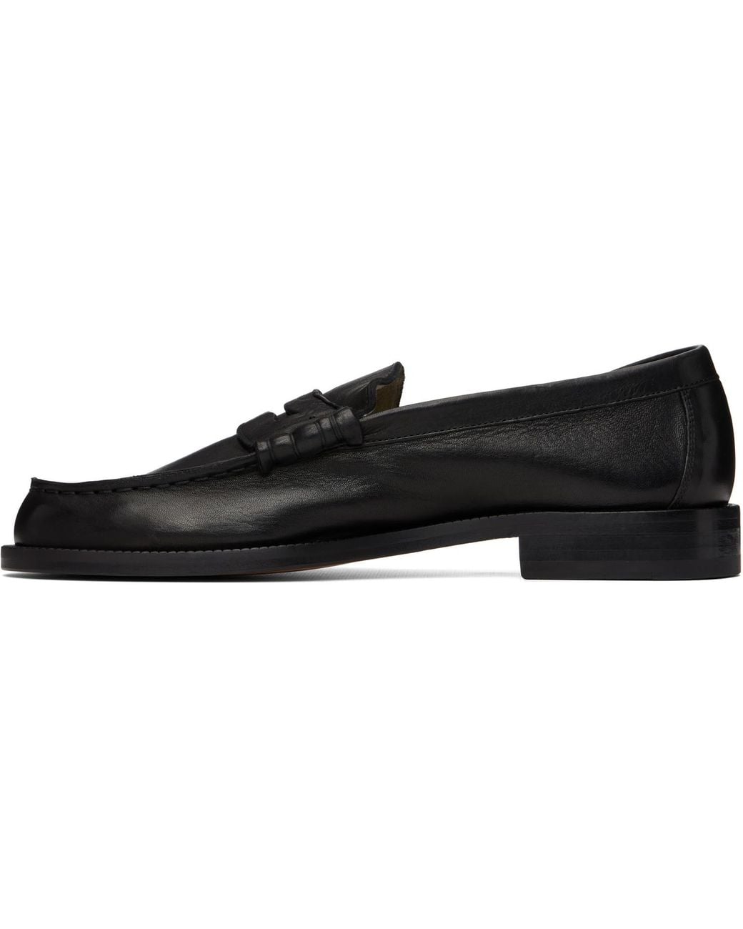 Common Projects Black Leather Loafers for men