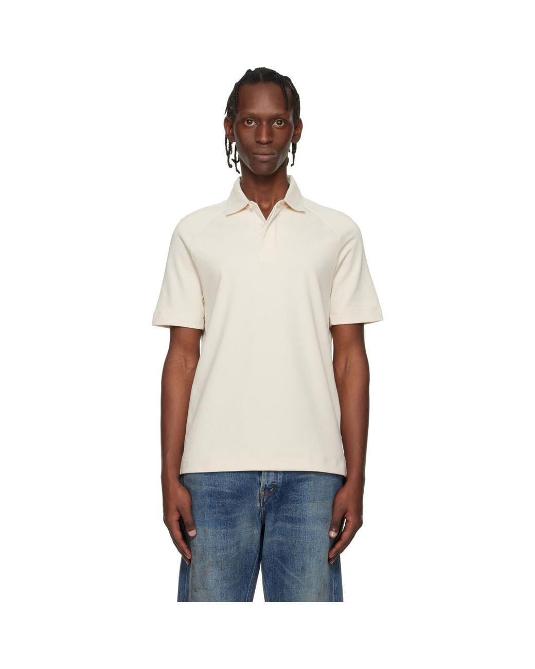 Boss Blue Off- Raglan Polo for men