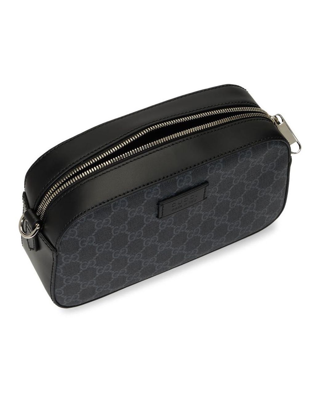 Gucci GG Supreme Canvas Camera Bag in Black for Men Lyst UK