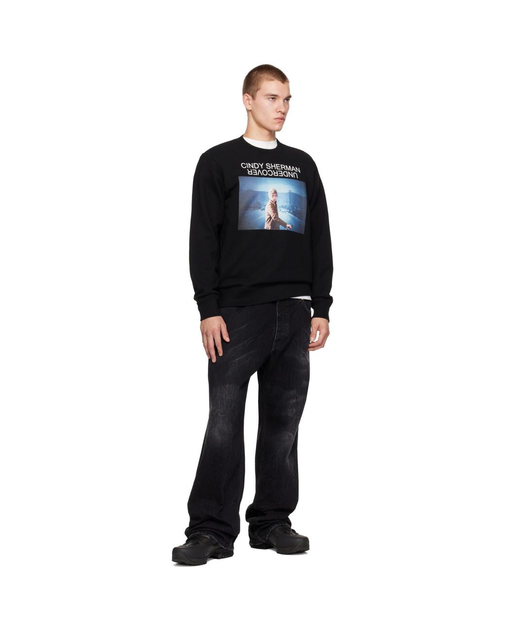 Undercover Black Cindy Sherman Sweatshirt for men