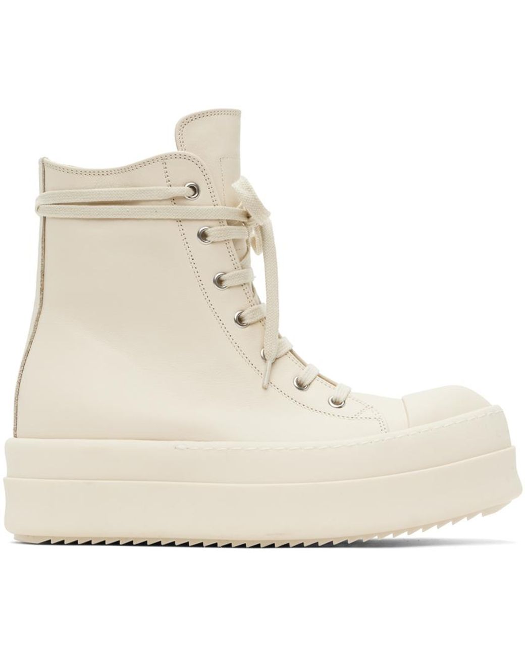 Rick Owens Off-white Mega Bumper Sneakers in Natural for Men Rick Owens Off-white Mega Bumper Sneakers in Natural for Men