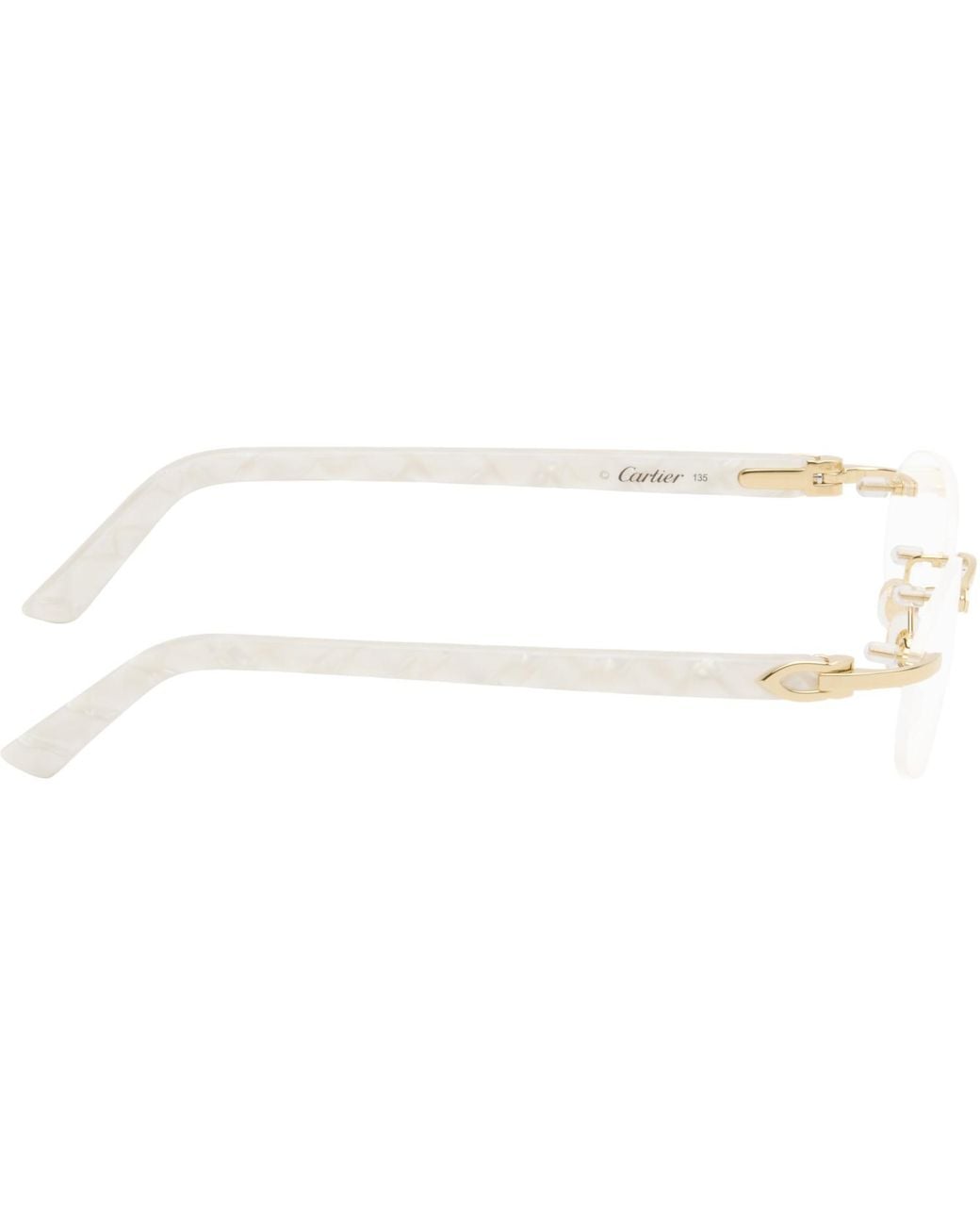 Cartier Black Elongated 'C De Glasses for men