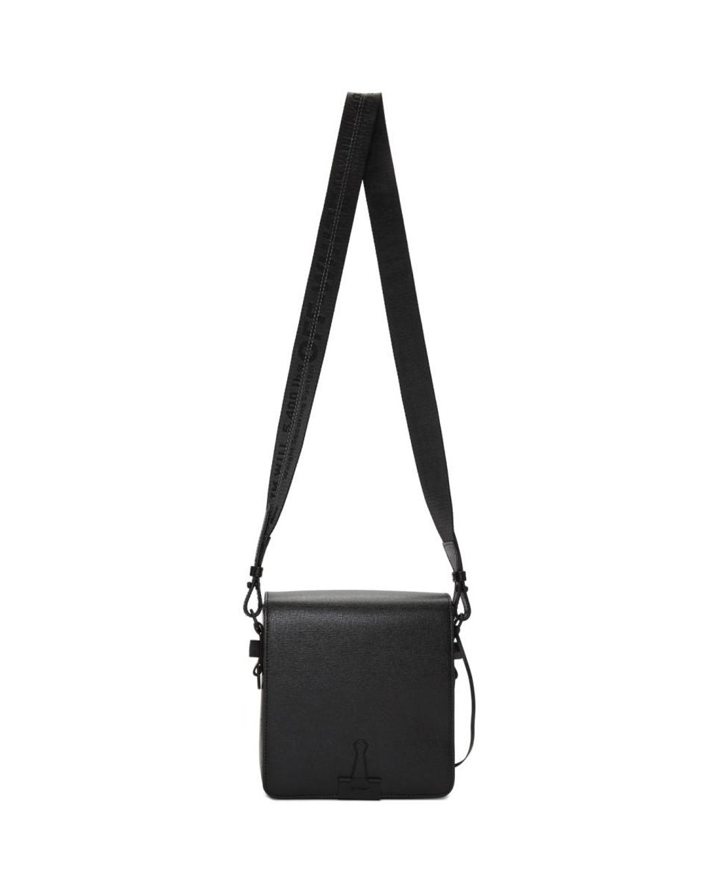 Off-White ,Binder Clip Hand Bag in Patent Black BNWT OS