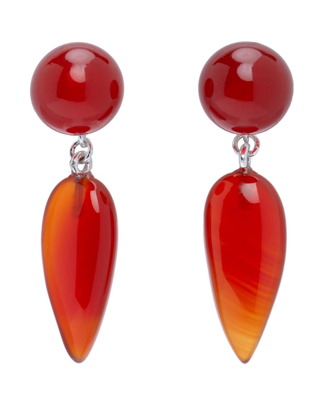 Sophie Buhai Red Tiny Phoenician Earrings