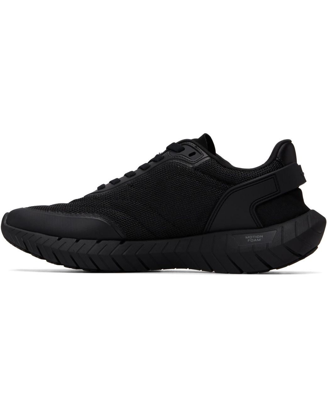 Boss Black Leather Trims Running Sneakers for men