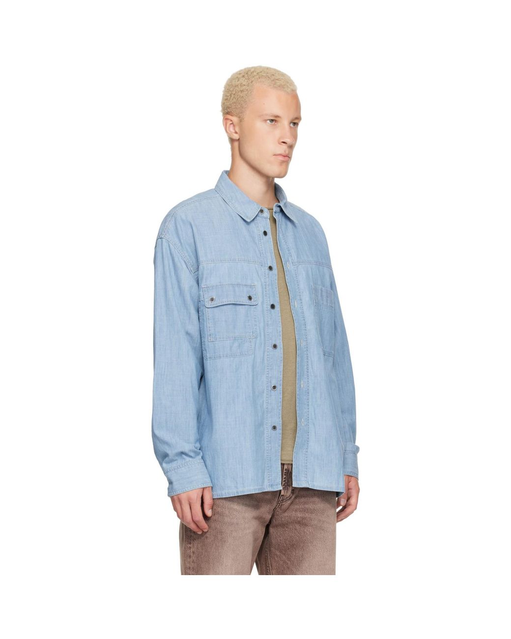Isabel Marant Blue Vittorio Shirt for men