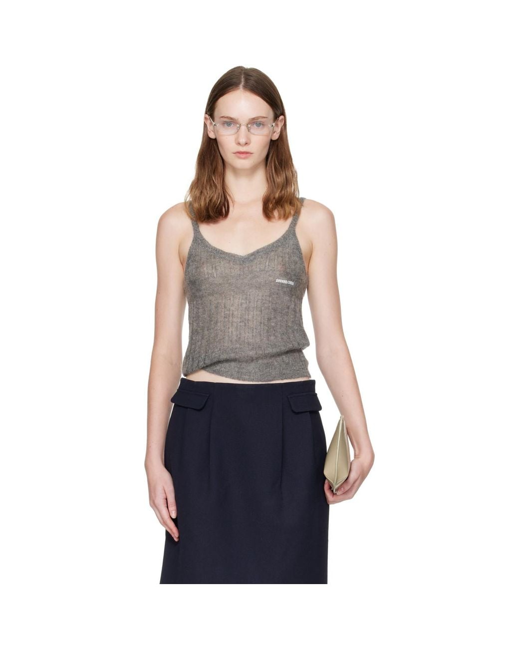 ShuShu/Tong Blue Knit Camisole