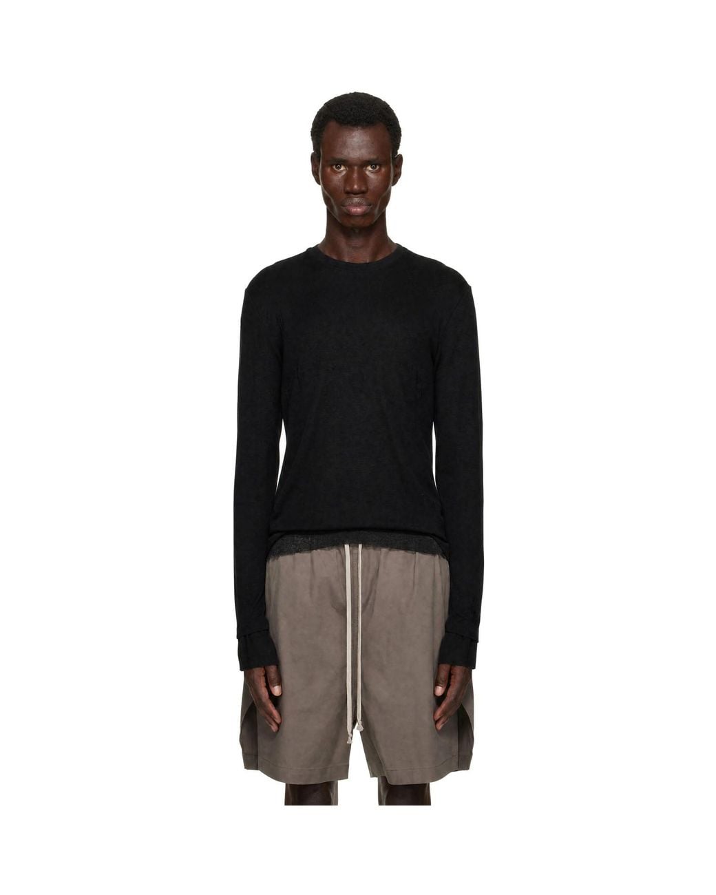 Thom Krom Black 'M Ts 969' T-Shirt for men