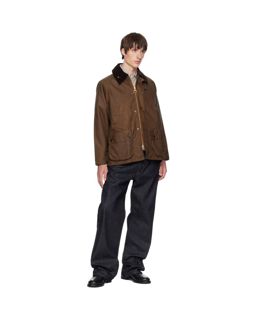Barbour Brown Bedale Waxed Jacket for men