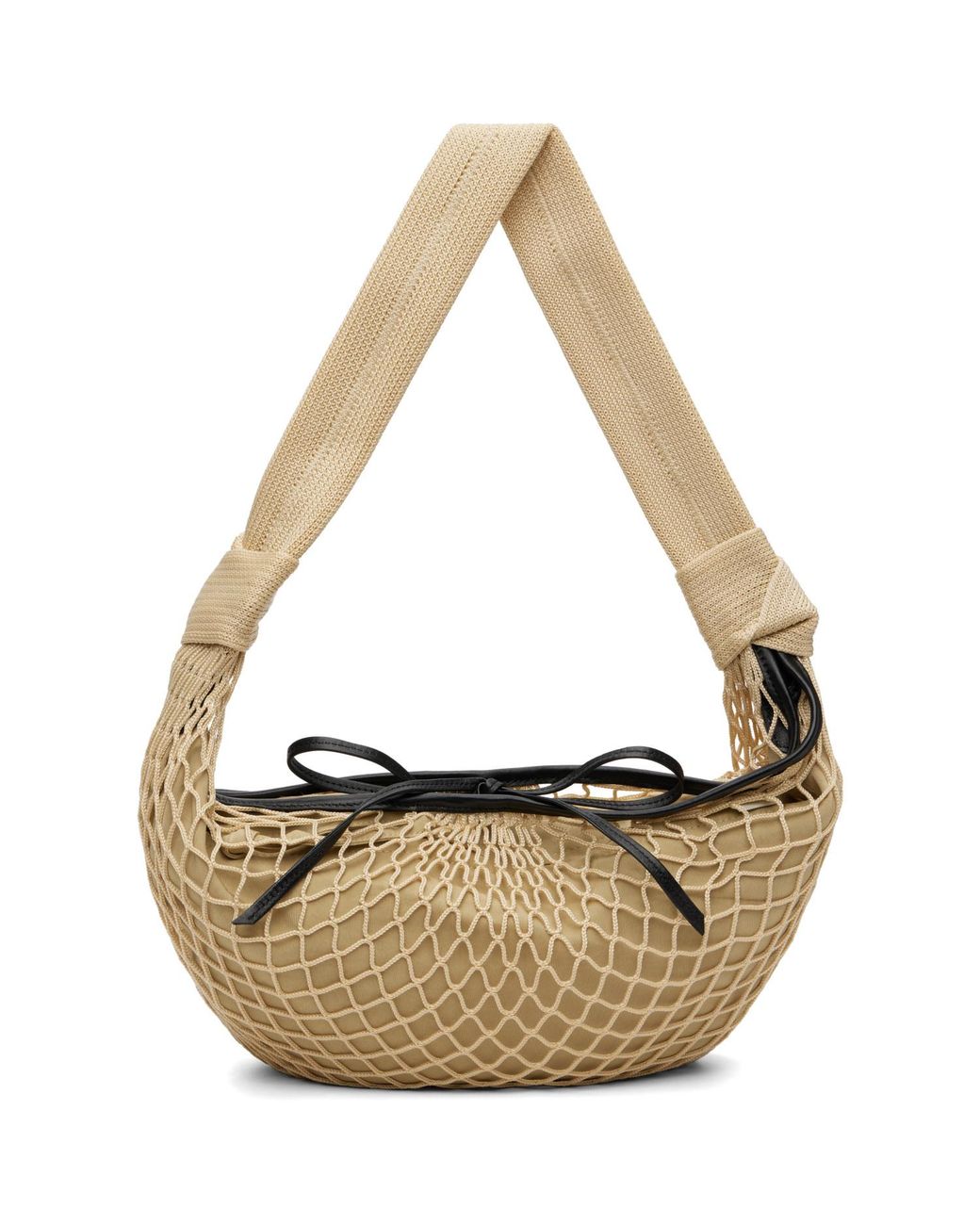 Lemaire Metallic Fortune Croissant Filt Bag