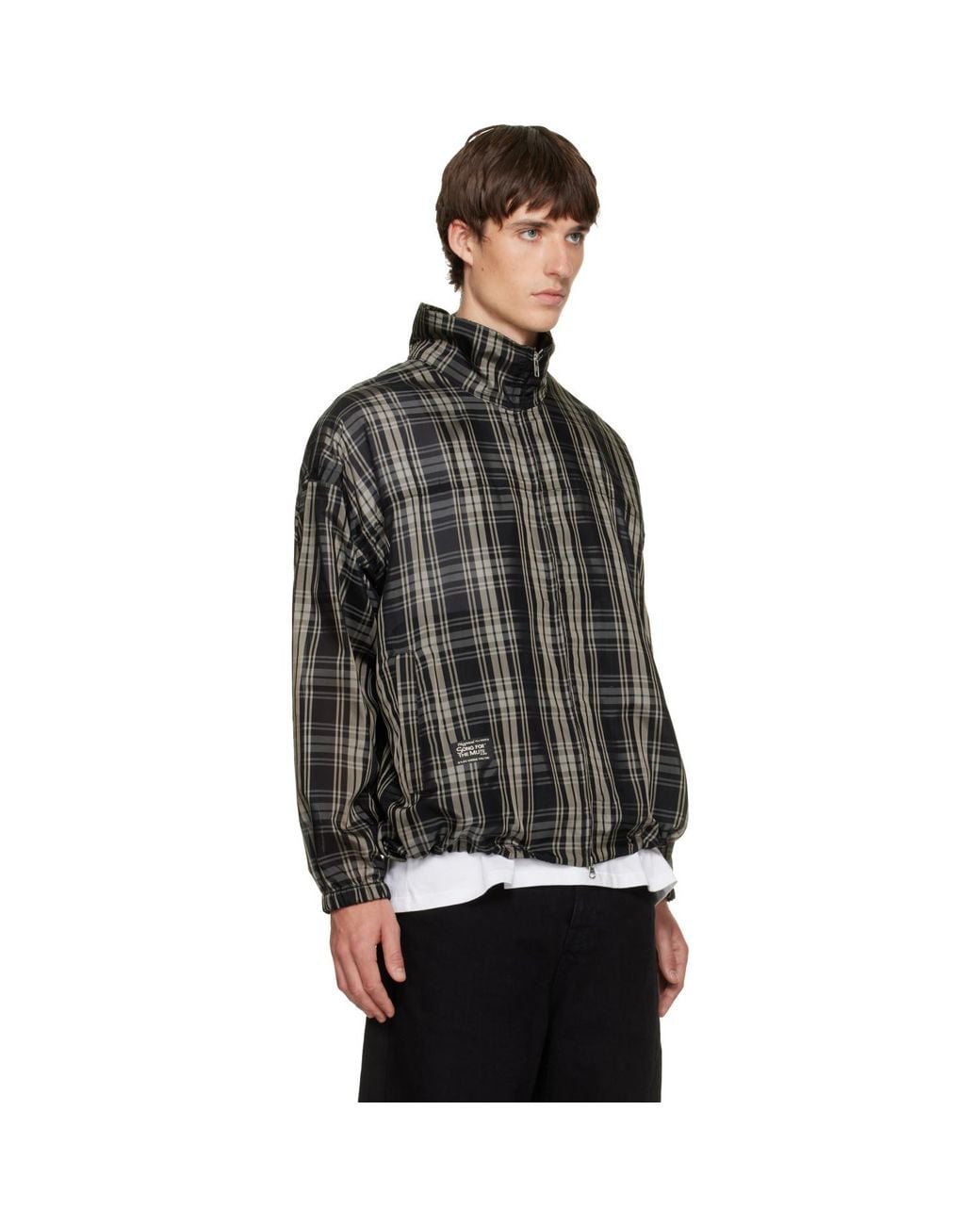 Song For The Mute Black Hooded Track Jacket for men
