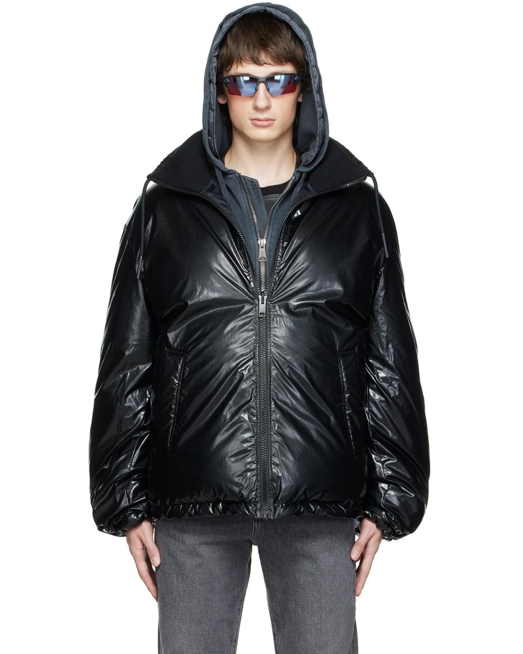 DIESEL Synthetic Jupiter Reversible Jacket in Black for Men | Lyst