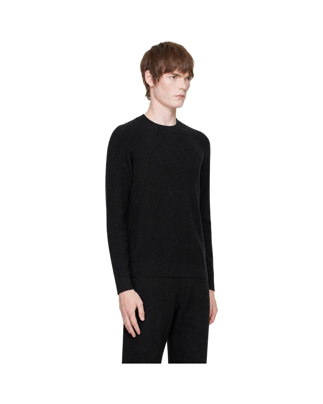 Veilance Black Conic Wool Midlayer Sweater for men