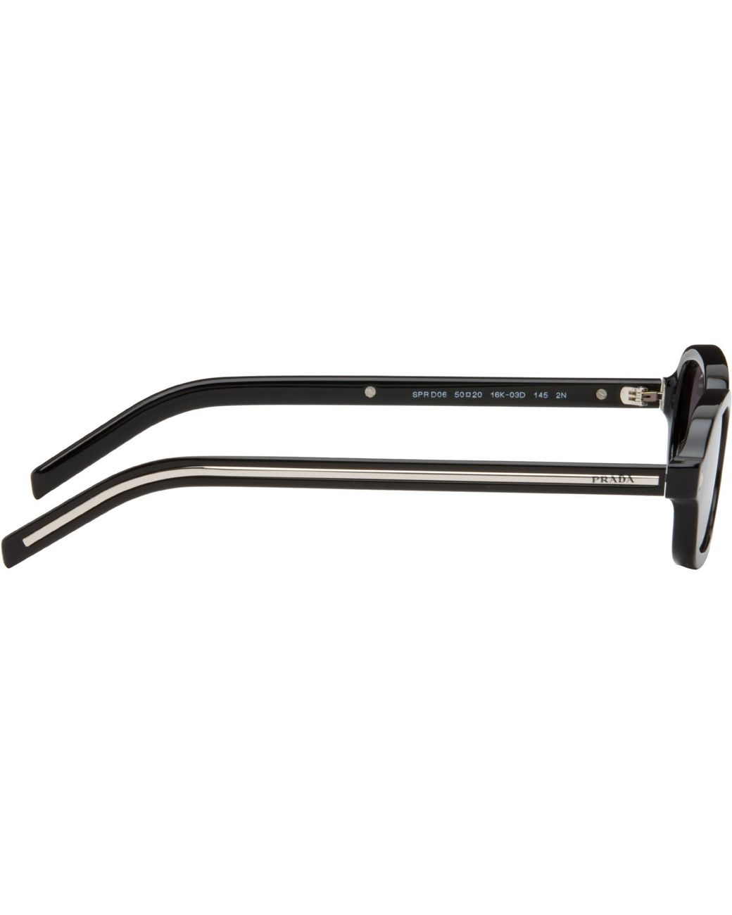 Prada Brown Rectangular Sunglasses