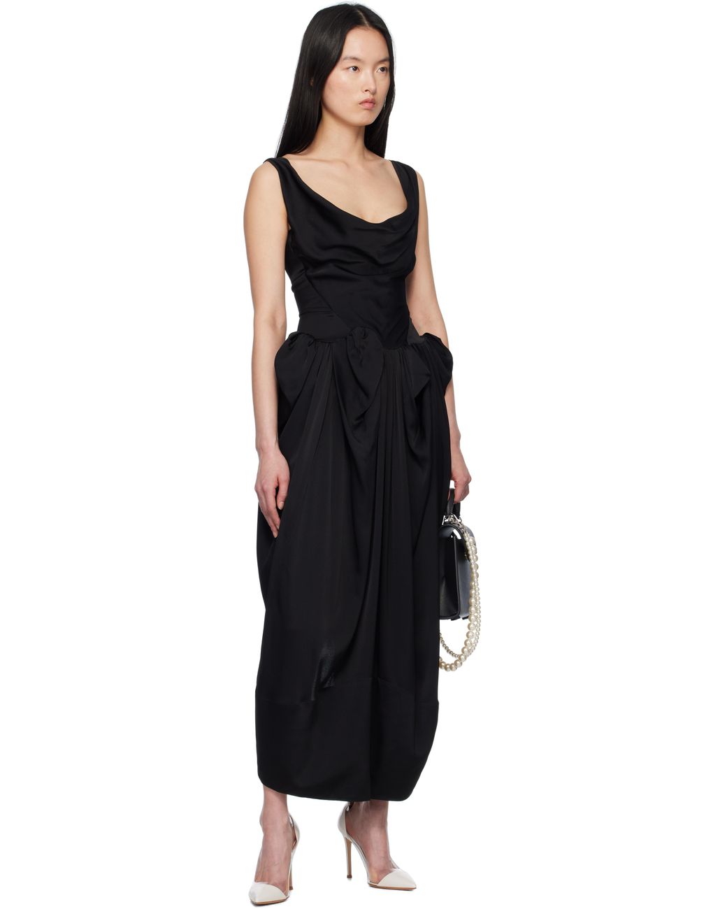 Vivienne Westwood Sunday Garden Maxi Dress in Black | Lyst