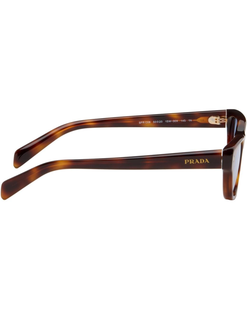 Prada Brown Oval Sunglasses