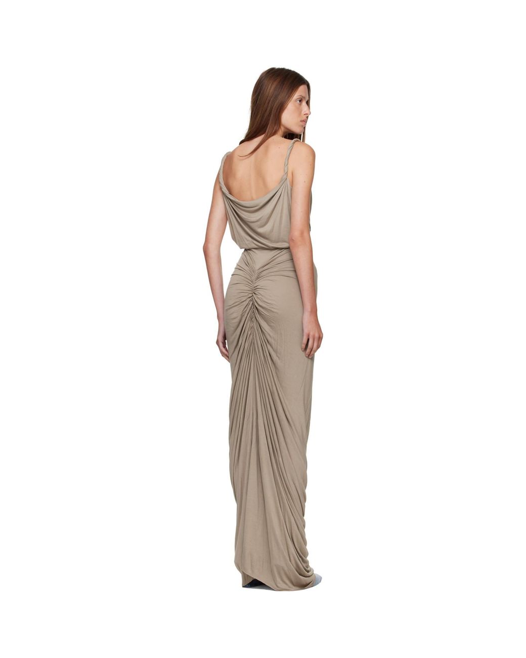 Rick Owens Natural Tower Nadia Maxi Dress