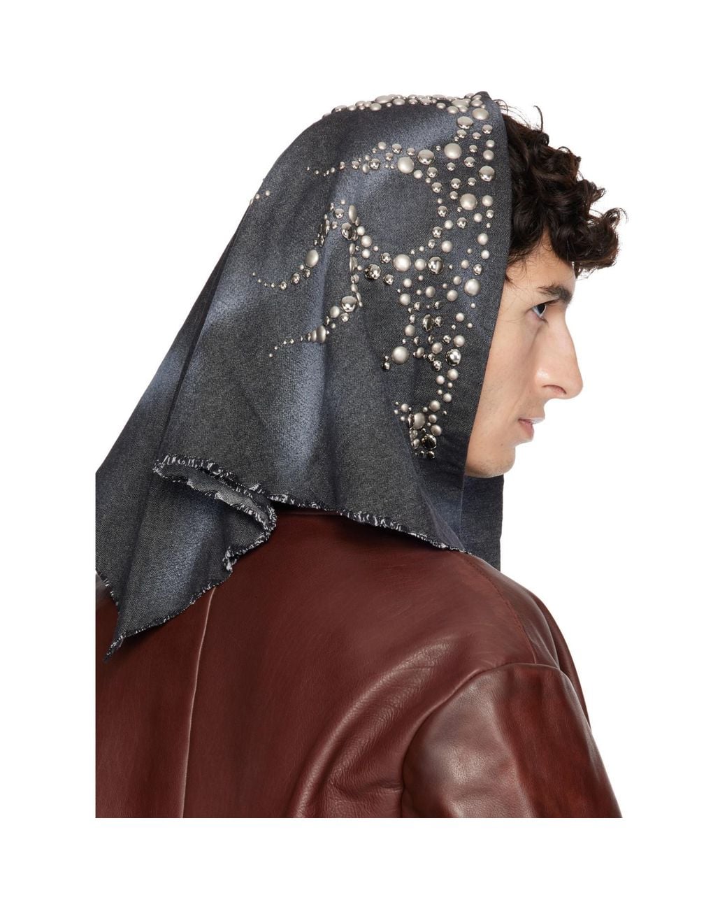 THUG CLUB Brown Hothead Scarf for men