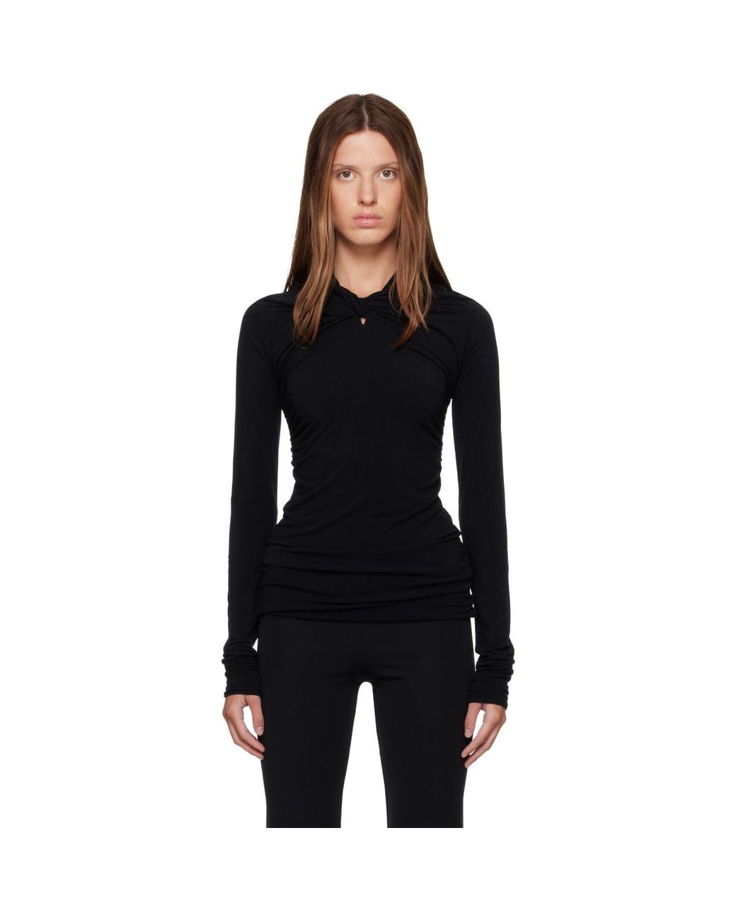Rick Owens Black Tower Kairo Ls T-Shirt