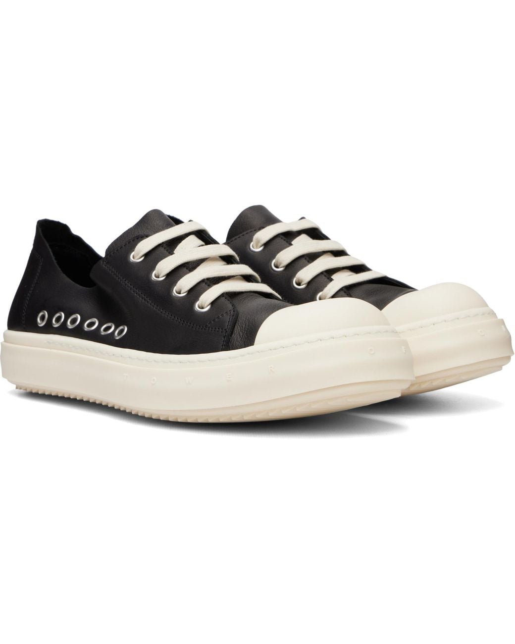 Rick Owens Black Tower Low Sneakers for men
