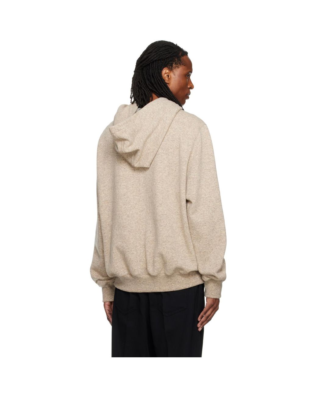 Rick Owens Natural Off- Tower Hoodie for men