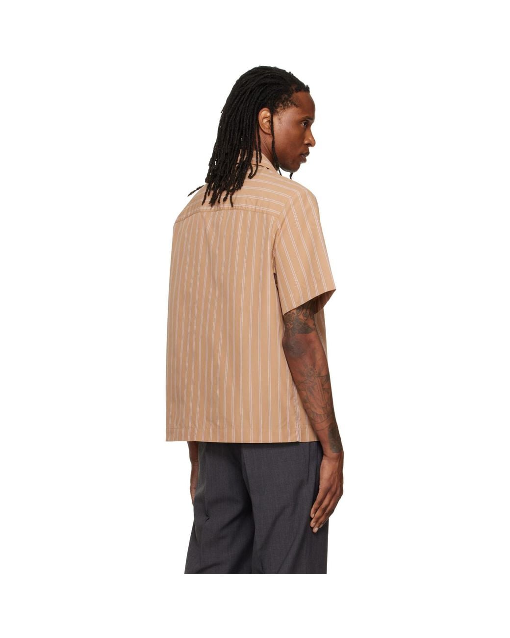 A.P.C. Natural Beckett Short-Sleeved Shirt for men