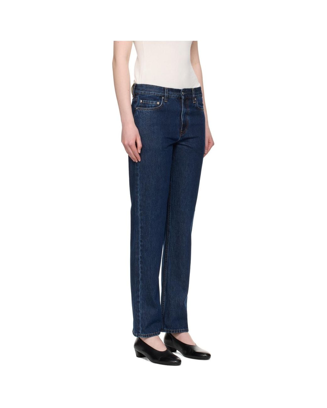 Totême Blue Low Straight Jeans