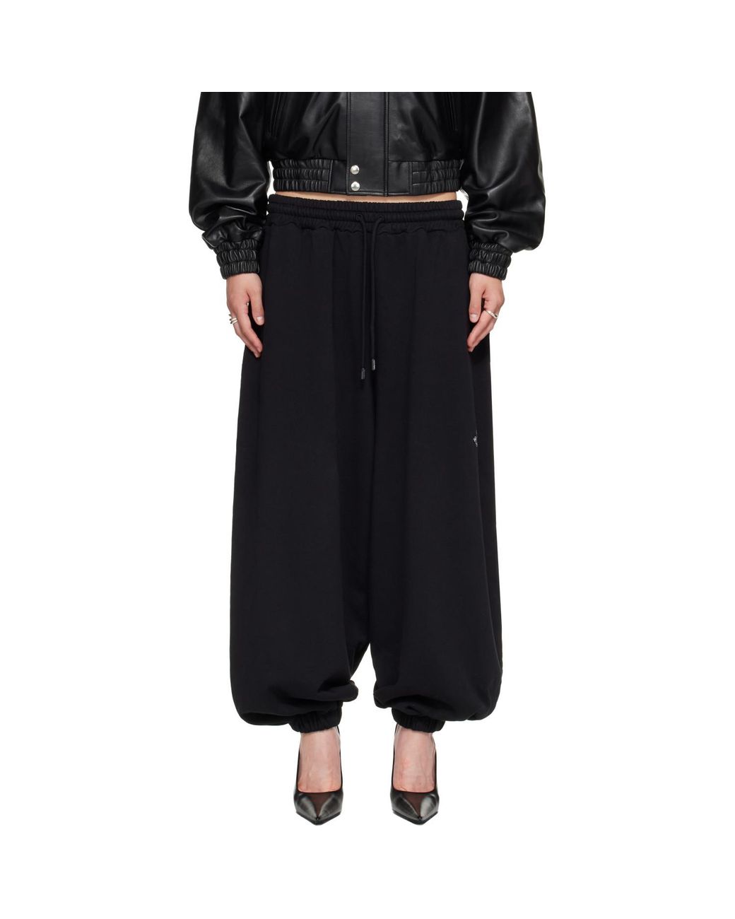 Lu'u Dan Black Baggy Bontan Sweatpants