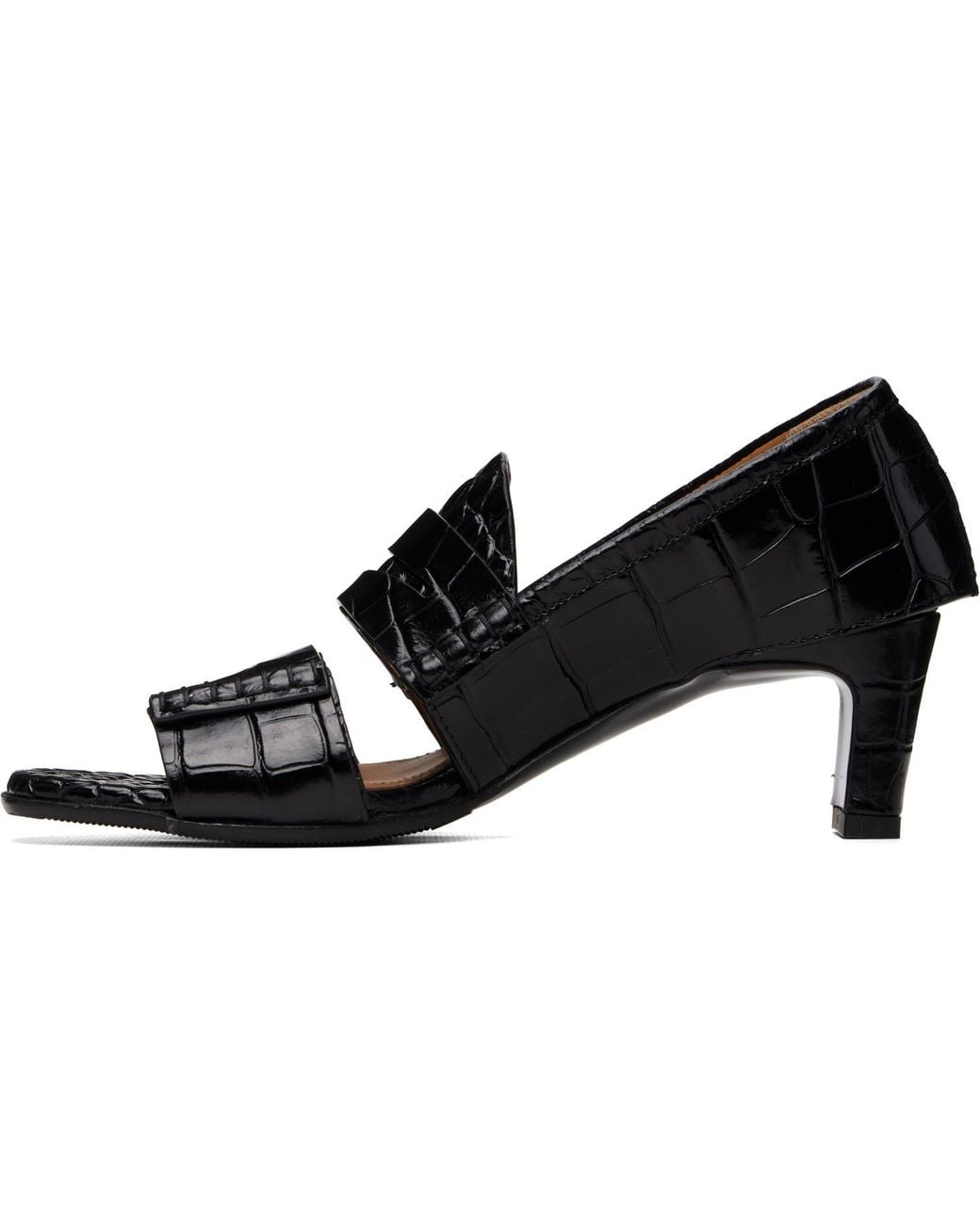 Our Legacy Black Court Heeled Sandals