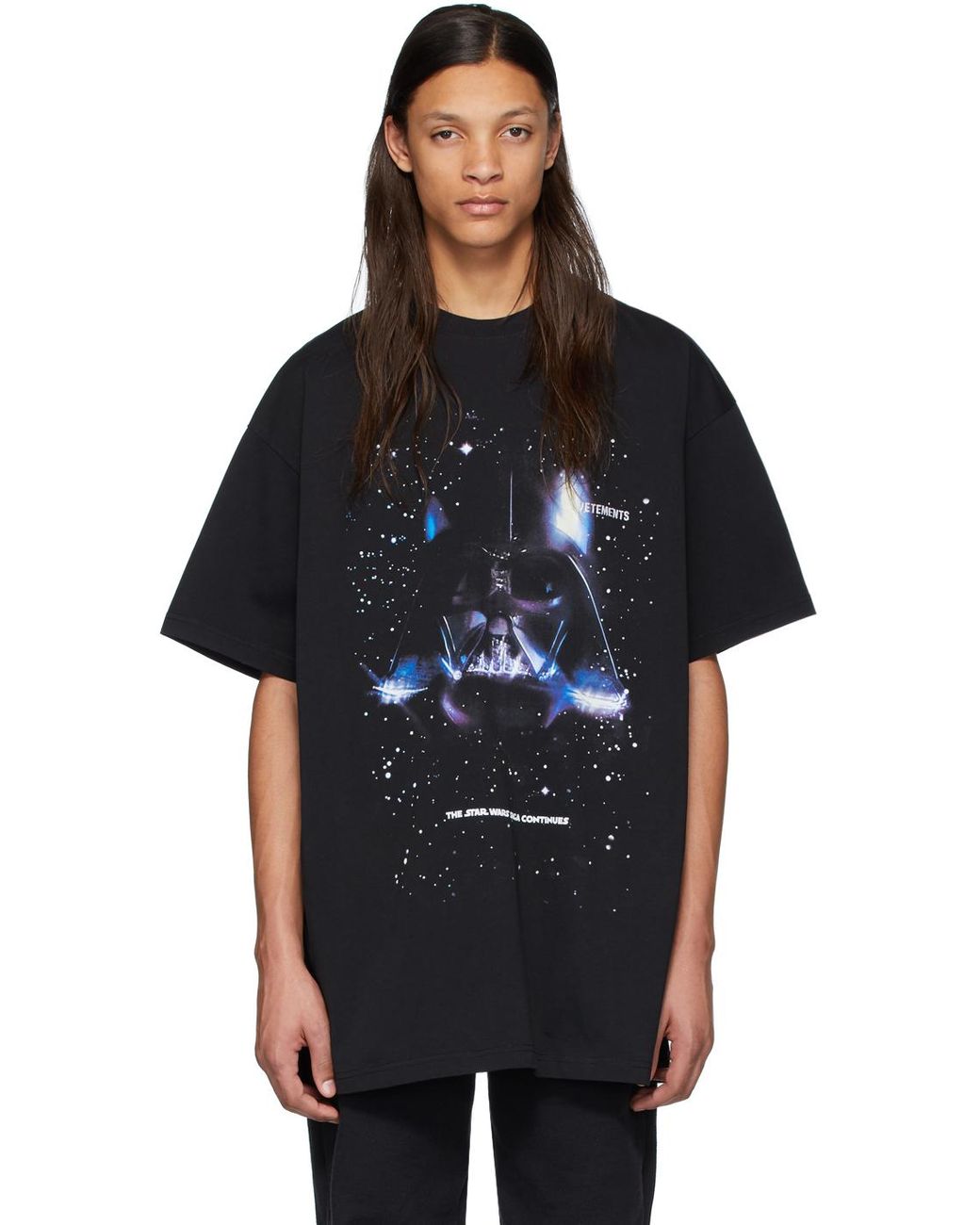 Vetements Black Star Wars Edition Darth Vader T-shirt for Men | Lyst
