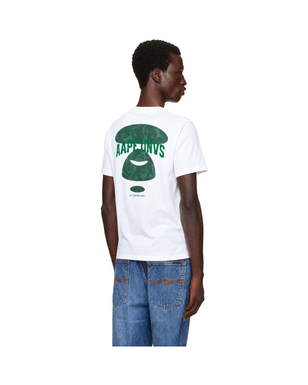 Aape By A Bathing Ape White 'Aape Basic' T-Shirt for men