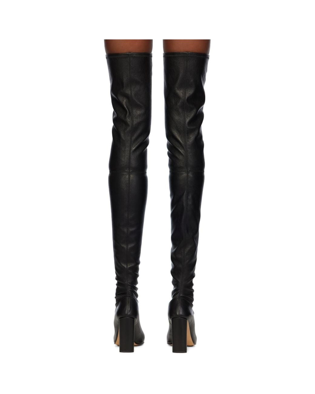 Bottega Veneta Black Tripod Over-the-knee Boots