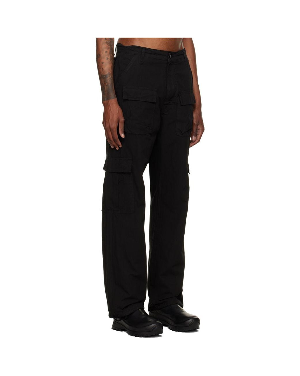 ALEXANDER DIGENOVA Black Cargo Pants for men
