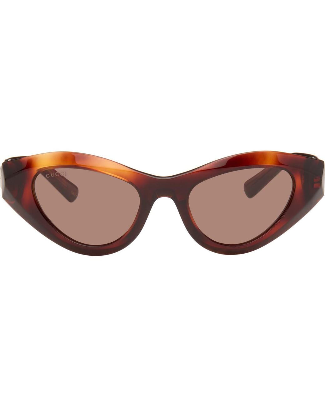 Gucci Brown Directional Sunglasses