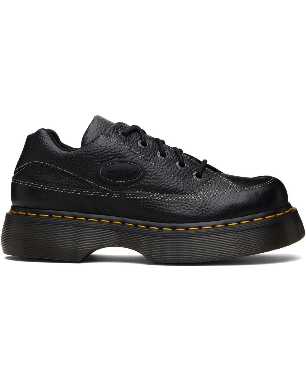 Dr. Martens Black Buzz 5-Eye Milled Nappa Leather Derbys