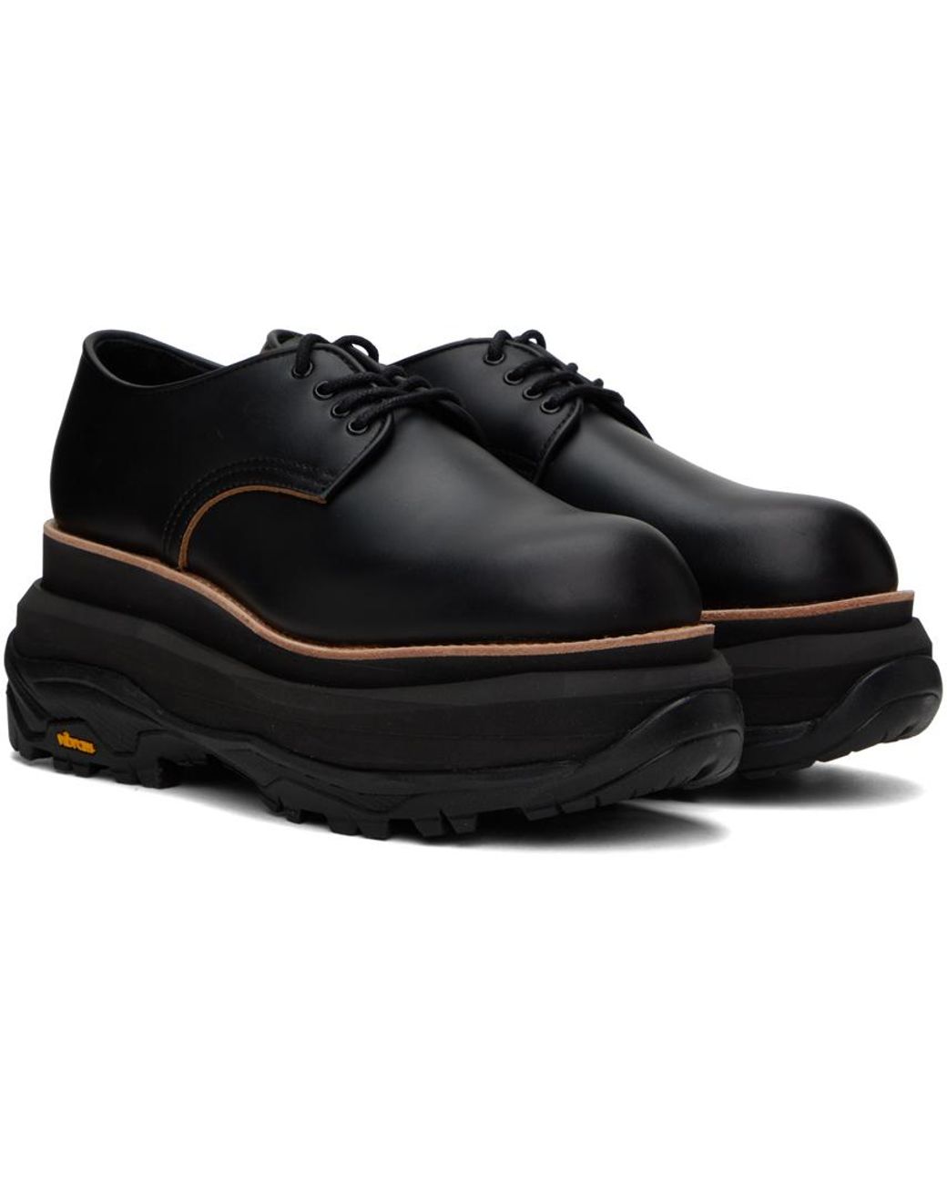 メンズ Sacai プラットフォーム ダービー ブラック | Lyst メンズ Sacai プラットフォーム ダービー ブラック | Lyst