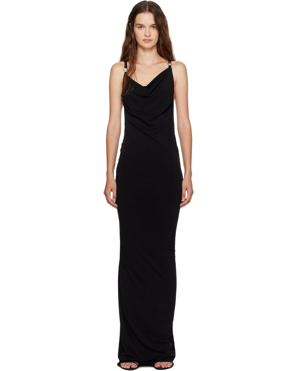 Coperni Logo Maxi Dress in Black | Lyst