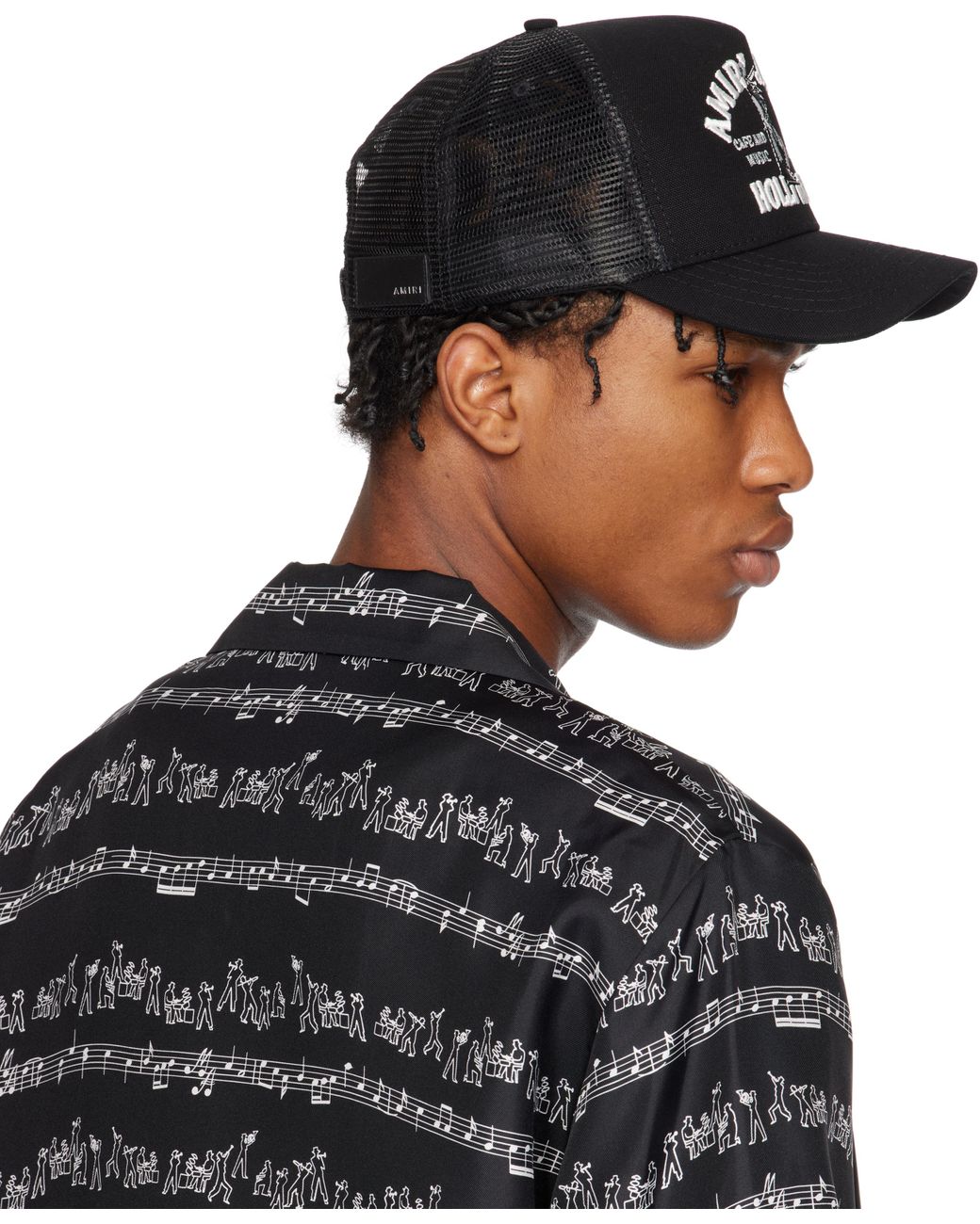 Amiri Jazz' Wolf Trucker Cap in Black for Men | Lyst