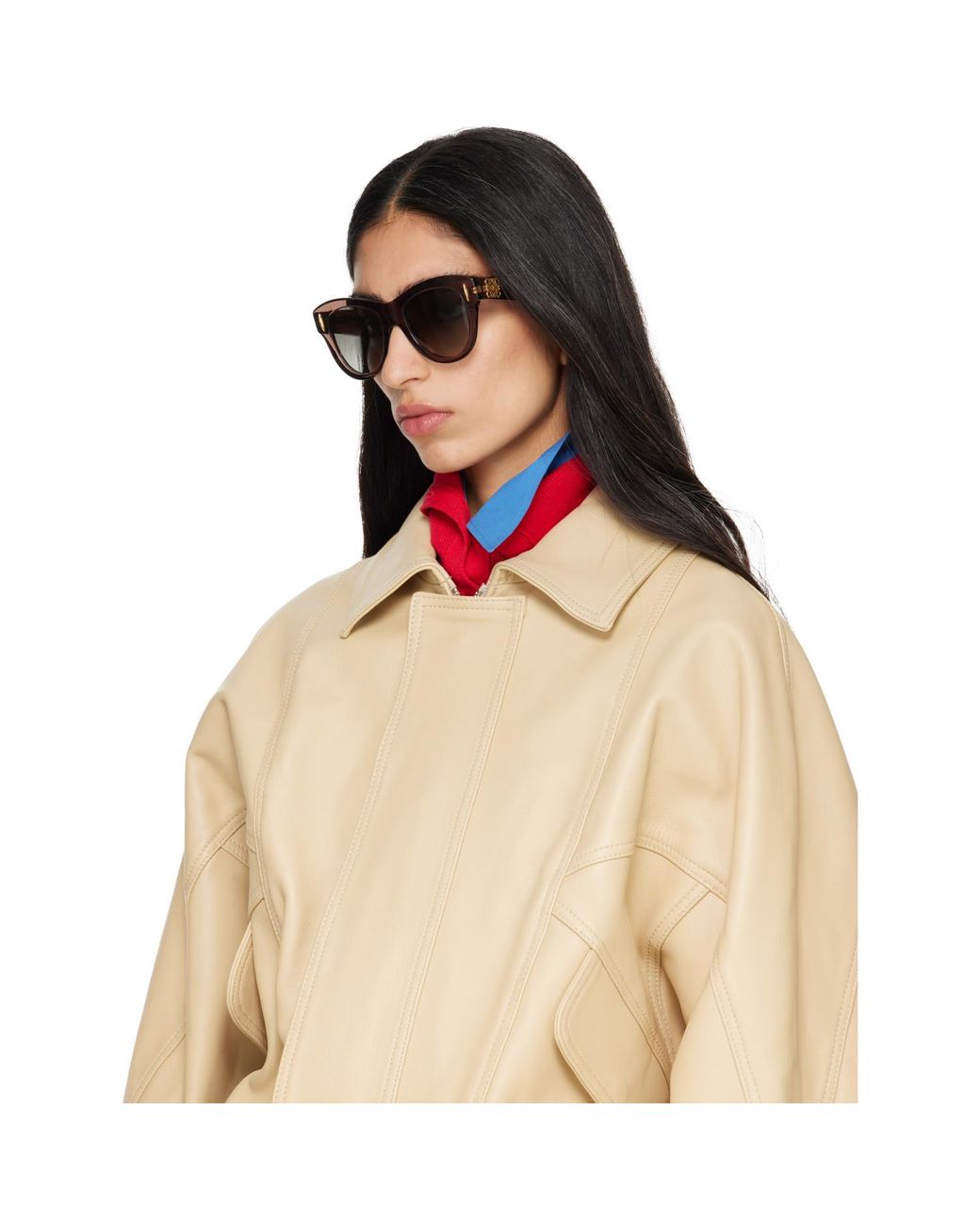 Loewe Gray Anagram Sunglasses