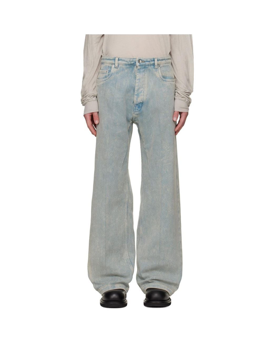 Rick Owens Gray Tower Geth Jeans for men