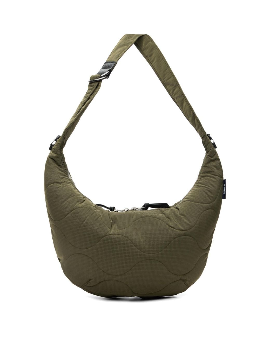 Comme des Garçons Green Khaki Nylon Ripstop Messenger Bag for men