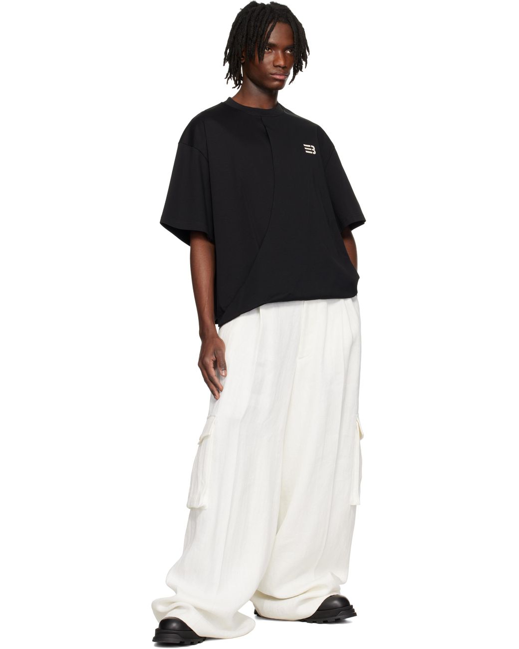 NAMESAKE Jodye Twist T-Shirt in Black for Men | Lyst