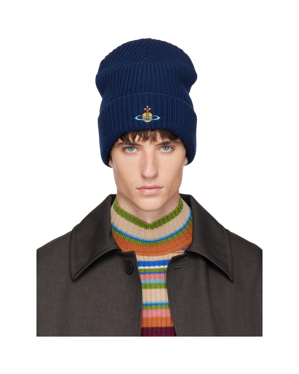 Vivienne Westwood Blue Sporty Beanie for men