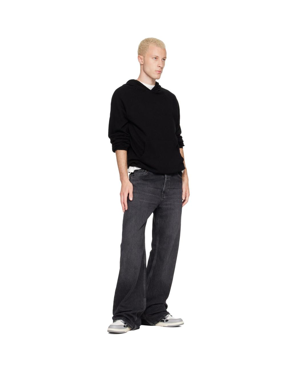 Amiri Black Varsity Skel-Top Low Sneakers for men