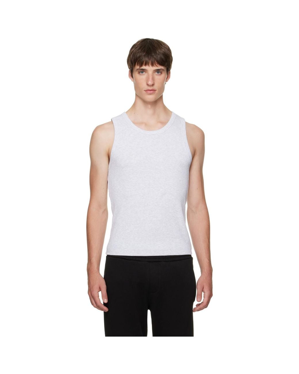 Entire studios White Rib Tank Top for men