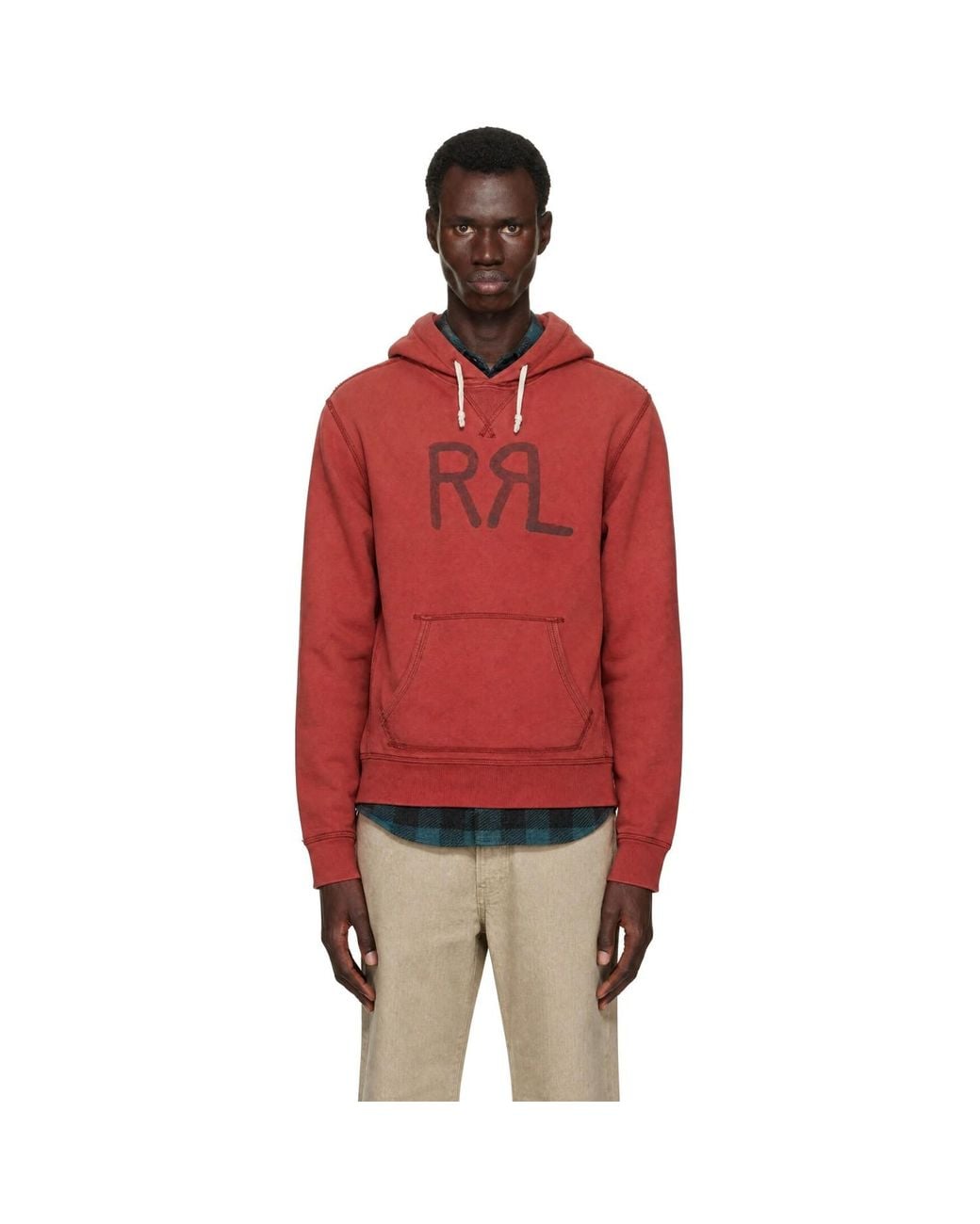 RRL Red Ranch Logo Hoodie for men