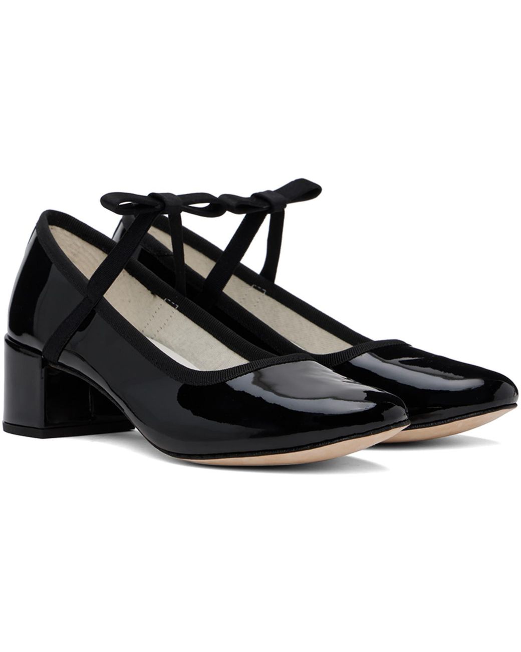 Repetto Black Guillemette Mary Jane Heels