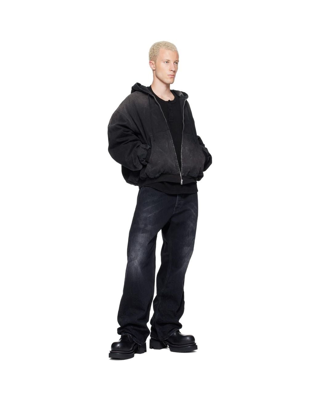 ALEXANDER DIGENOVA Black Underground Canvas Jacket for men