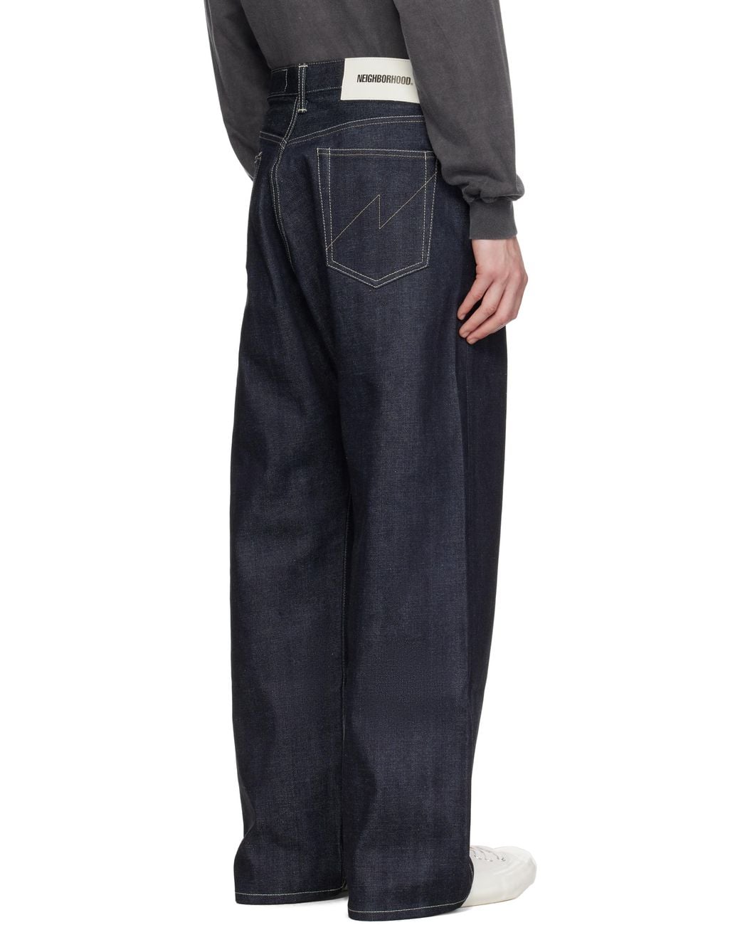 Neighborhood Rigid Denim Dp Wide Jeans in Black for Men | Lyst